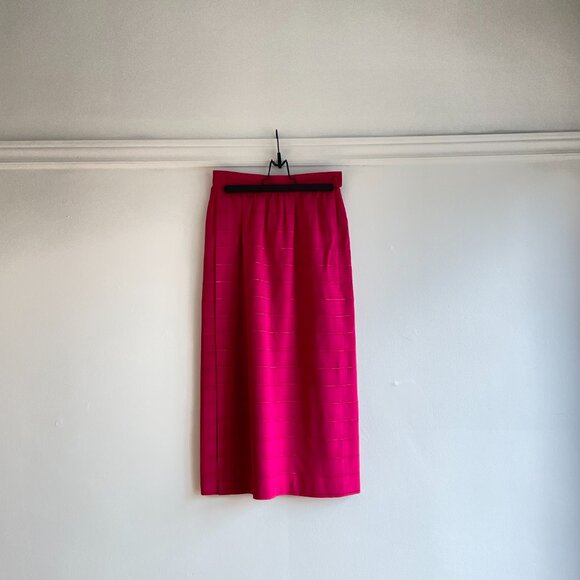 Vintage 90's Pink Midi Pencil Skirt - Size XS - Picture 4 of 13